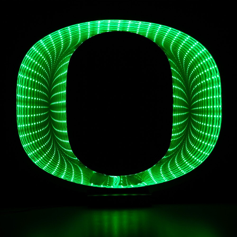 Classic Oregon O, Green, Lighting/Flashlight, Home & Auto, 12"x14", Sporticulture, Infinity Logo, Wall Light, 989863